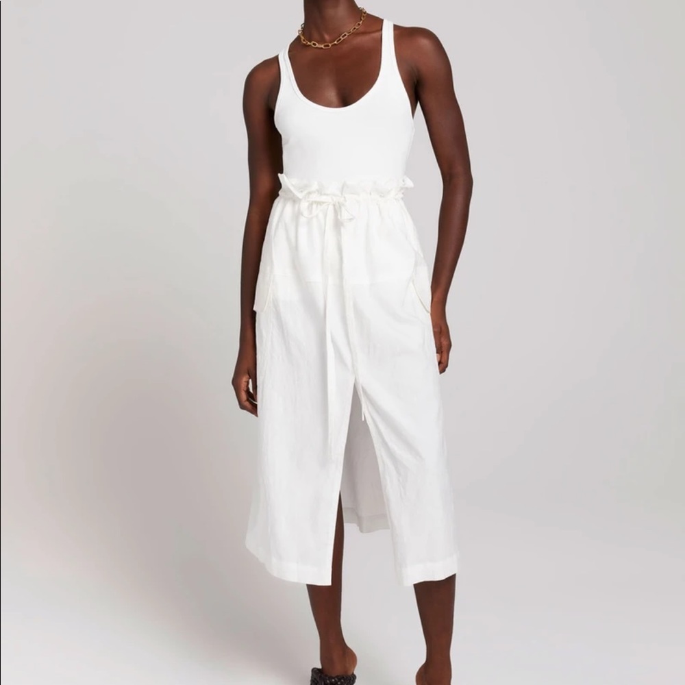 NWT ALC white paperbag waist utility skirt - 0 - Picture 2 of 3